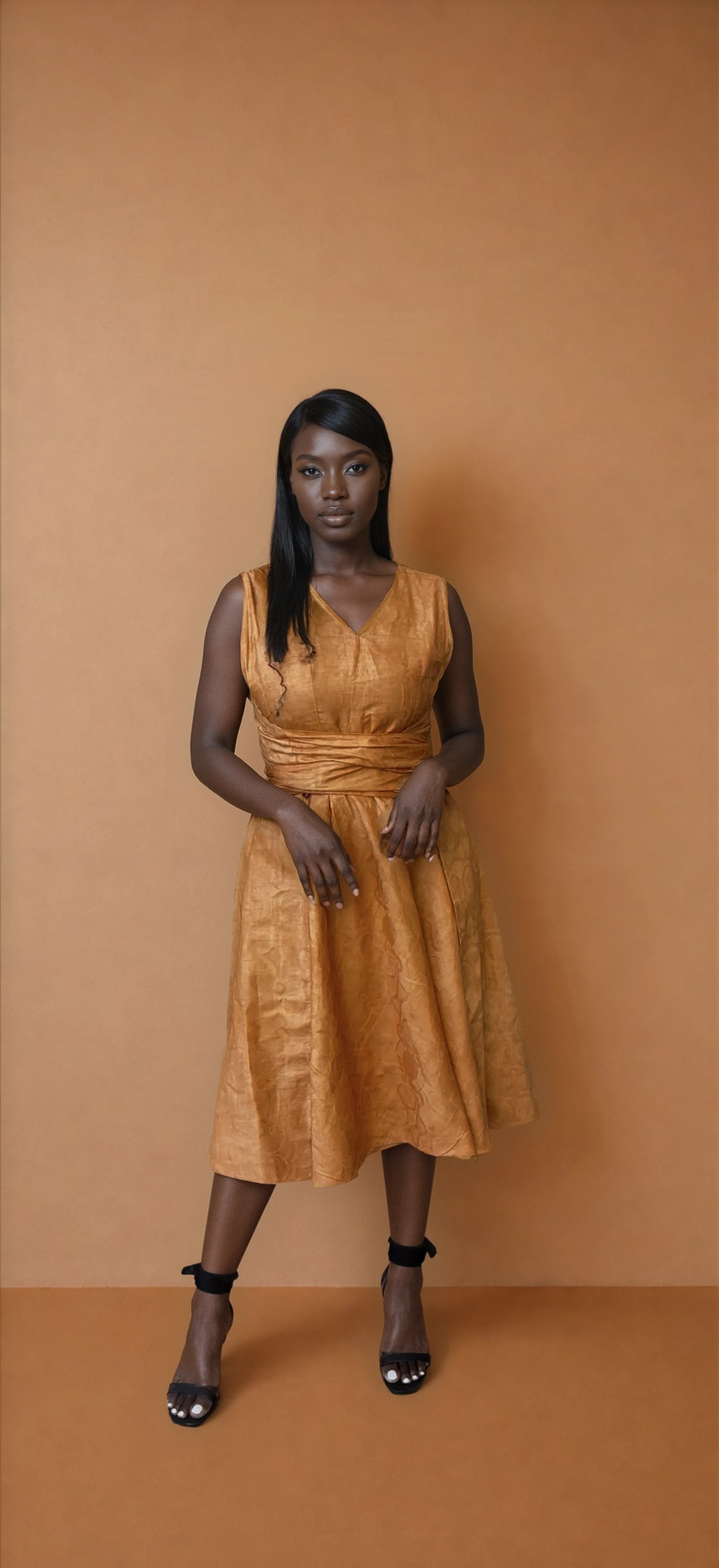 Palm Orange Reversible Dress