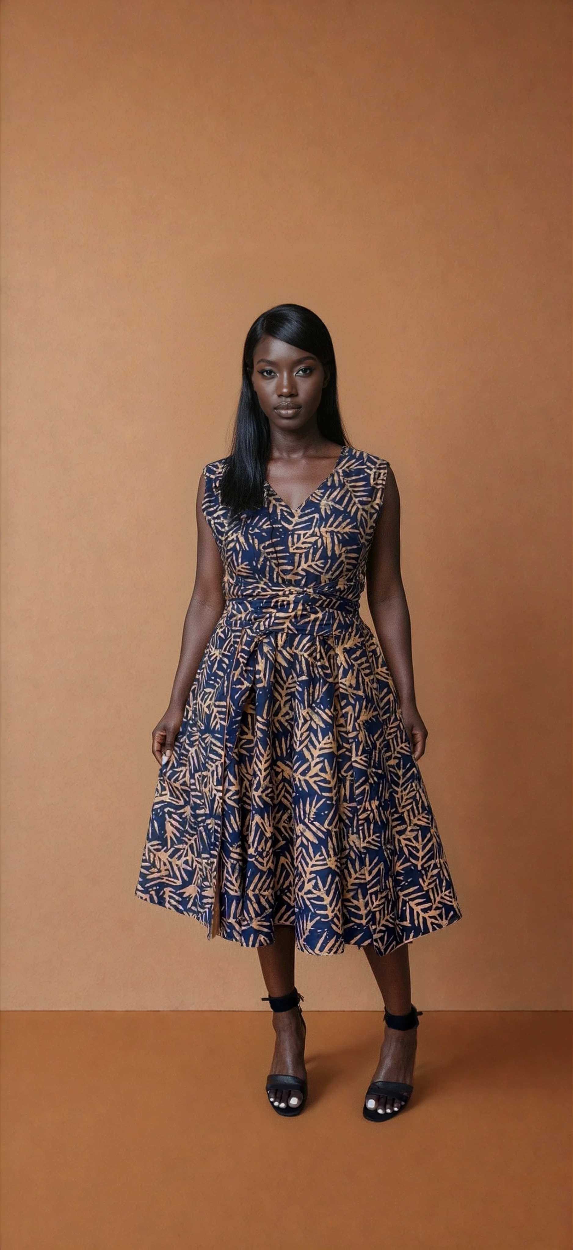 Palm Orange Reversible Dress