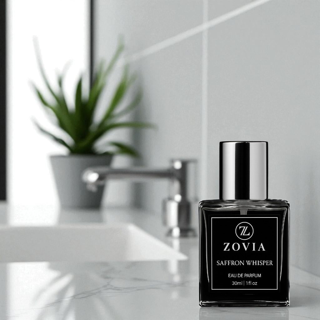 Saffron Whisper – Luxury Women's Perfume | Warm Amber Floral Scent by Zovia | 30ml