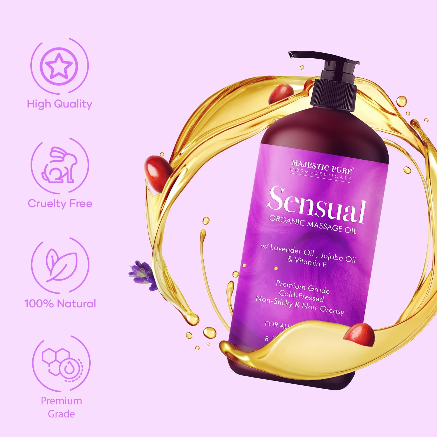 Pure Organic Sensual Massage Oil